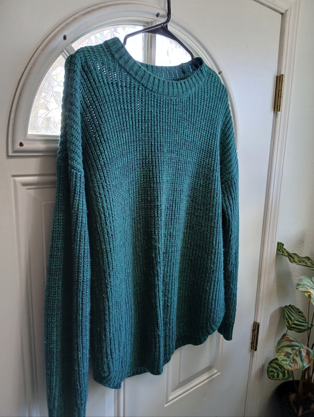 Heather Green Sweater Size L